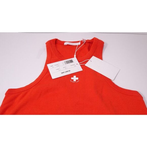 Helmut Lang Women's RED Life Guard Tank Top Sz XXS NWT 150 Fiery Red - Picture 8 of 9